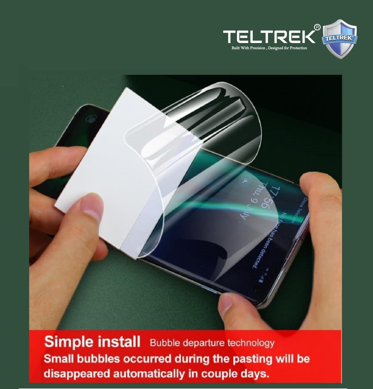 TELTREK Front & Back Screen Guard Compatible With Motorola Moto